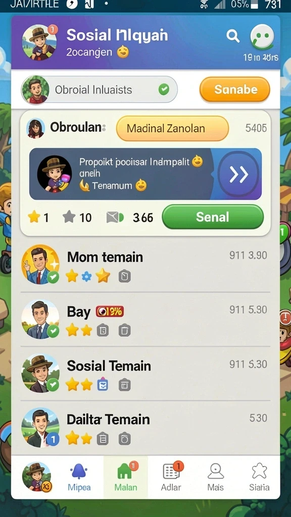 Pengaturan permainan yang sederhana dan mudah dipahami.
