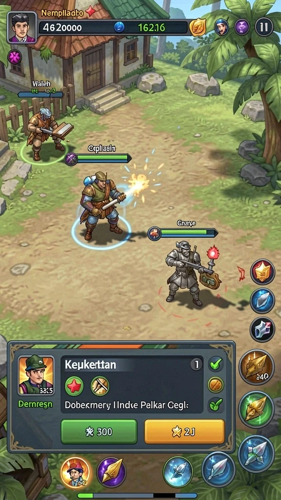 Tampilan awal game yang menarik dan user-friendly.