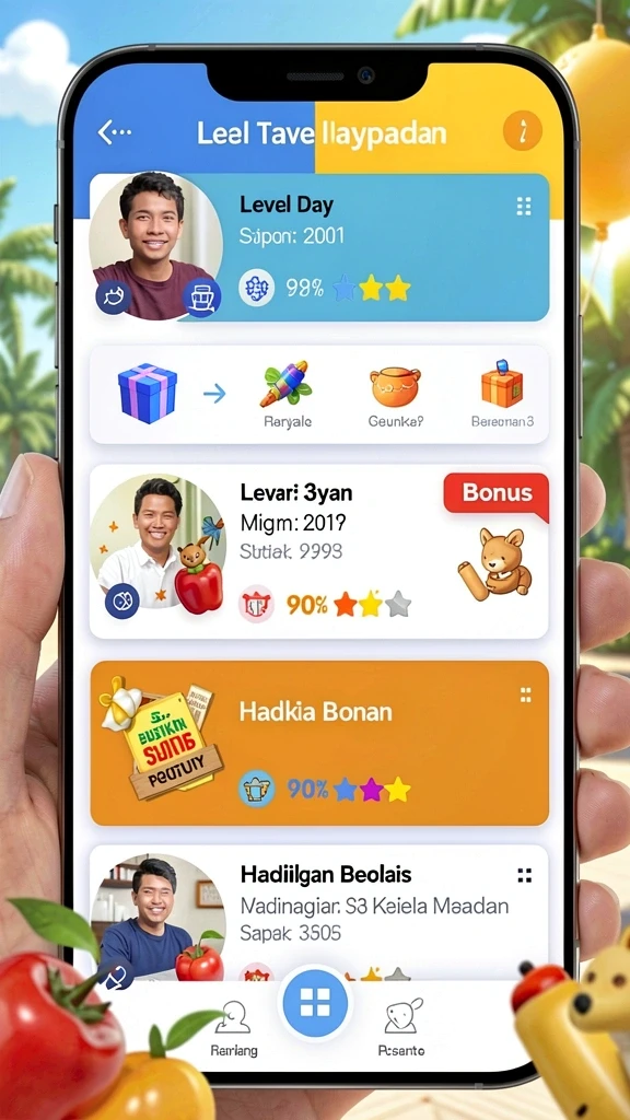 Karakter dengan desain menarik dan unik.