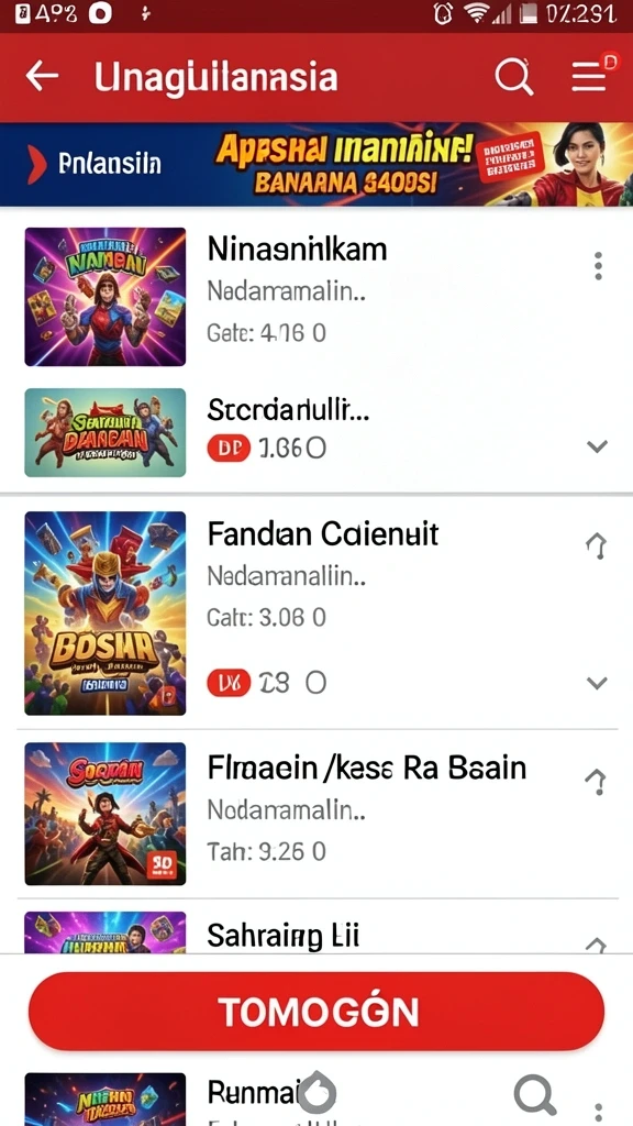 Tampilan utama aplikasi AGAM66 yang menarik.