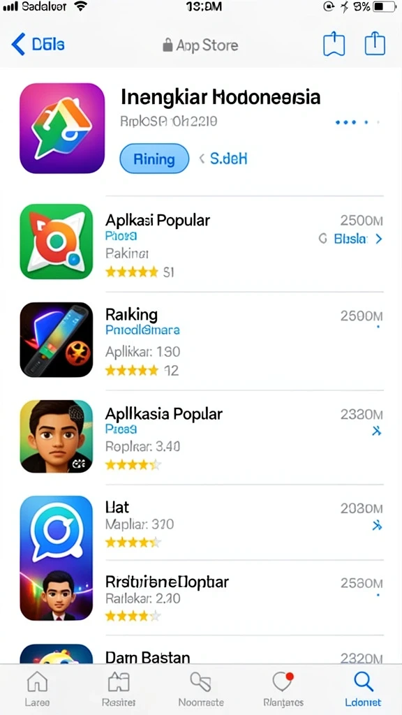 Leaderboard yang menunjukkan peringkat pemain secara real-time.