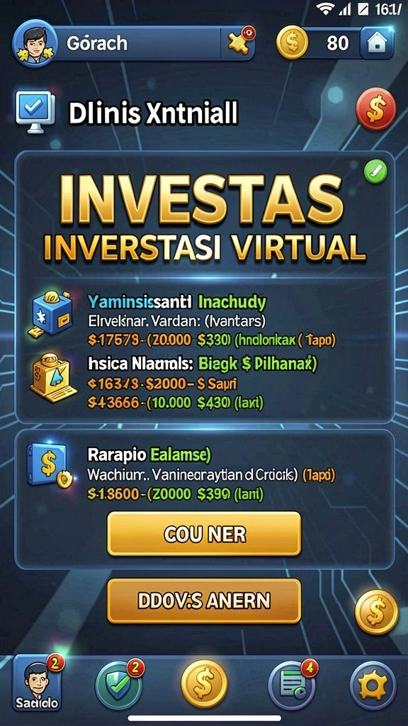 Interface aplikasi yang menarik dan mudah digunakan.
