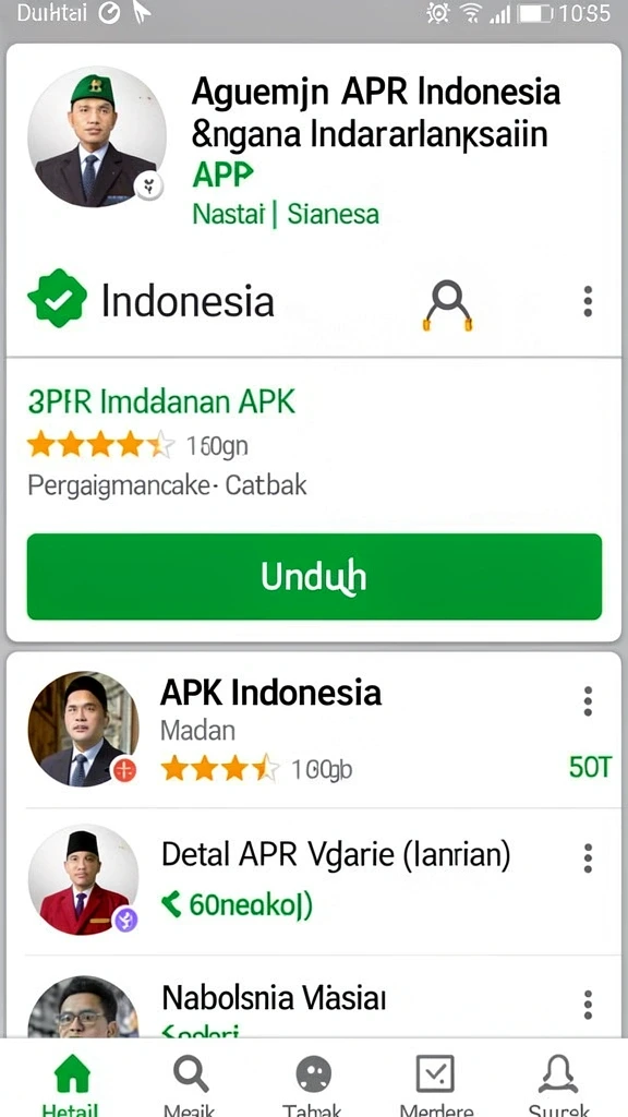 Tampilan menu yang mudah dinavigasi dan intuitif.