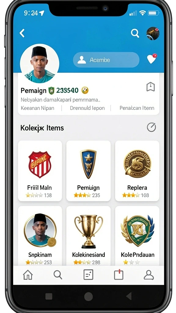 Tampilan awal yang menawan dari game ASIA100.