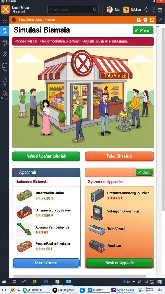Tampilan antarmuka yang user-friendly dan menarik.