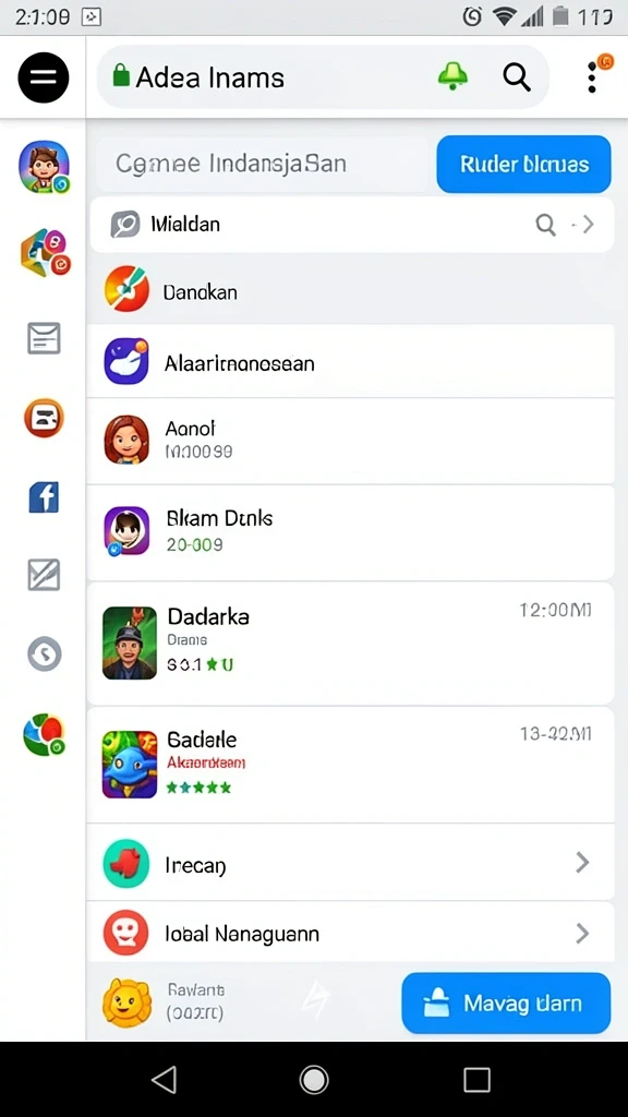 Tampilan menu utama yang menarik dan intuitif.