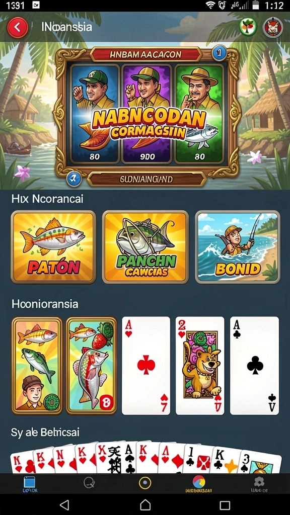 Tampilan menu utama yang menarik dan intuitif.