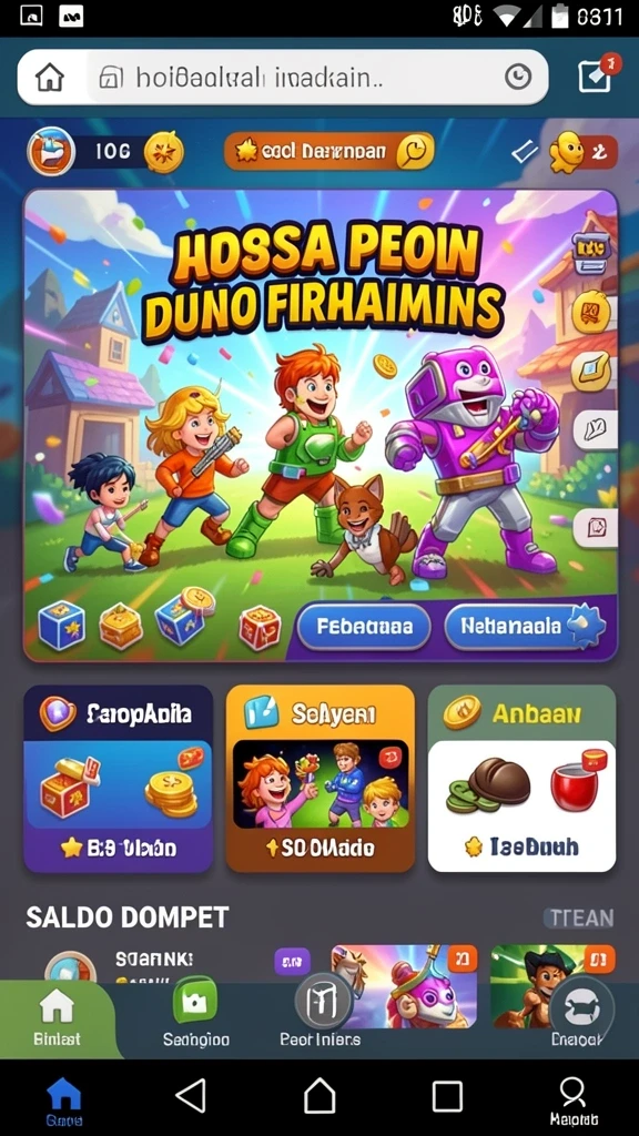 Screenshot dari salah satu level yang penuh tantangan.