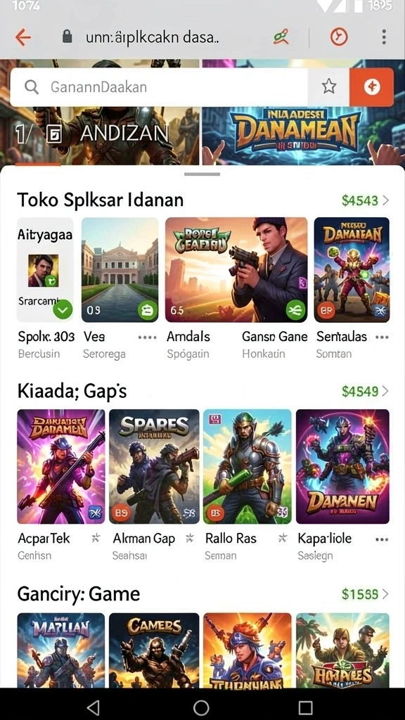 Tangkapan layar dari karakter utama dalam aksi.