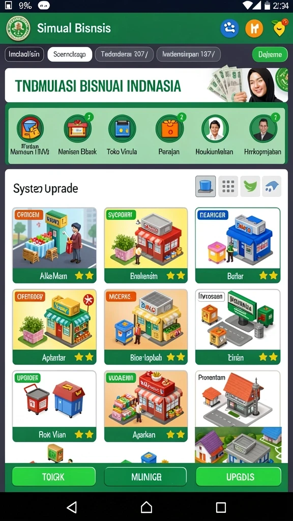 Karakter unik yang bisa disesuaikan.