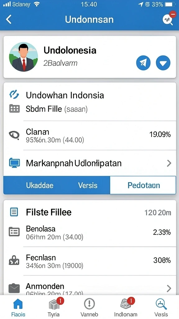 Tampilan antarmuka yang user-friendly.