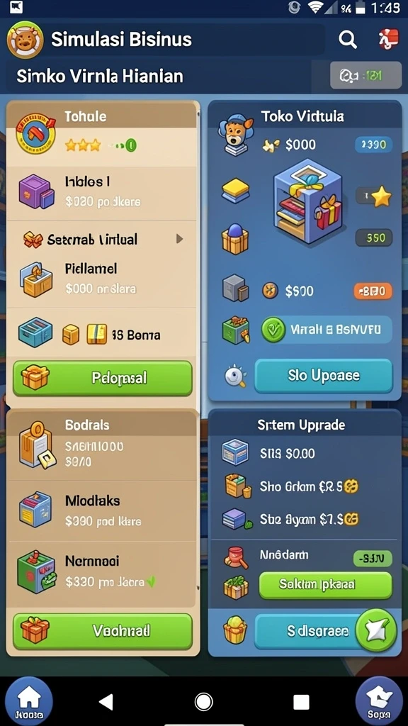 Screenshot menunjukkan tampilan permainan slot yang menarik.