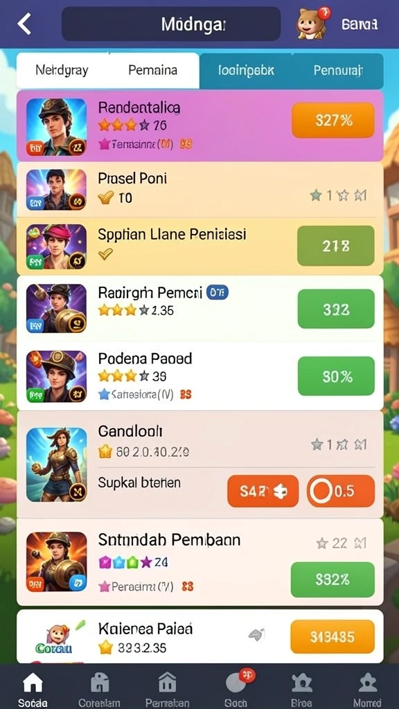 Fitur leaderboard yang mendorong kompetisi antar pemain.