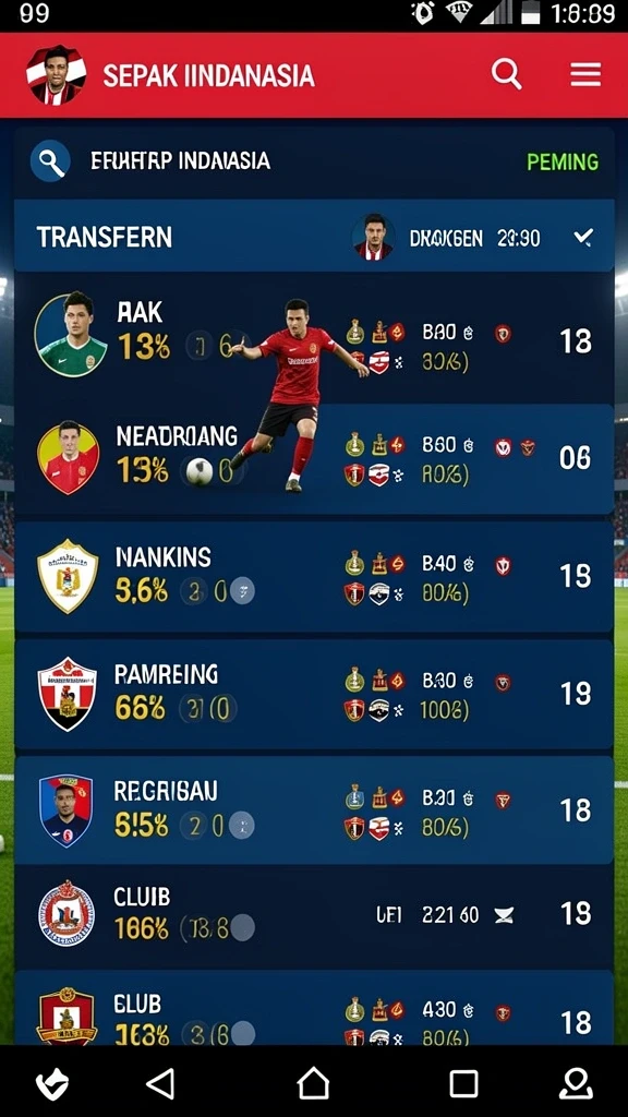 Tampilan menu awal yang menarik dan mudah dinavigasi.