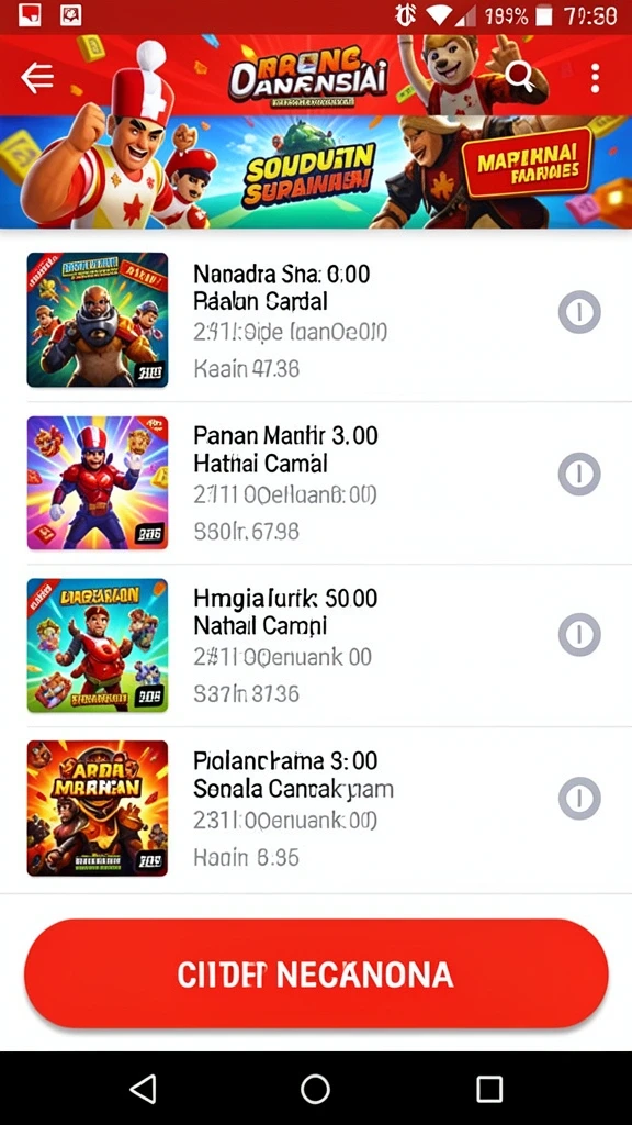 Tampilan antarmuka utama LAKUTOTO yang menarik.