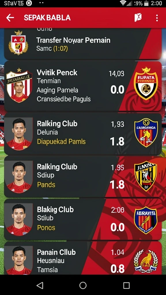 Antarmuka pengguna LUCKSVIP yang modern dan menarik.