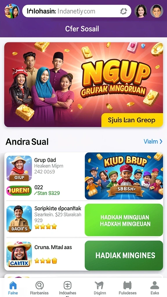 Tampilan antarmuka pengguna yang intuitif.