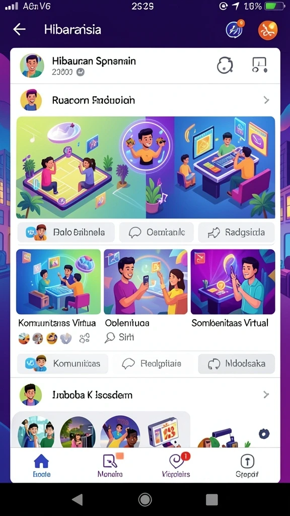Fitur komunitas yang menarik untuk berinteraksi.
