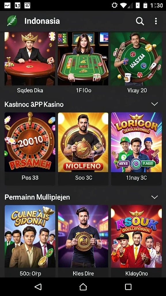 Tampilan antarmuka yang modern dan menarik.