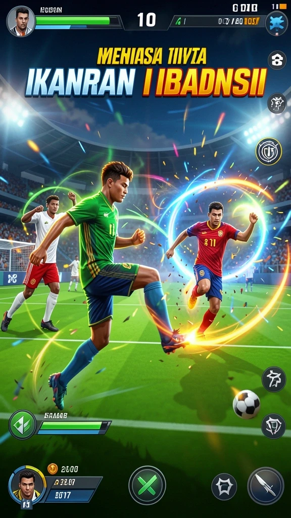 Tangkapan layar menampilkan level petualangan yang menegangkan.