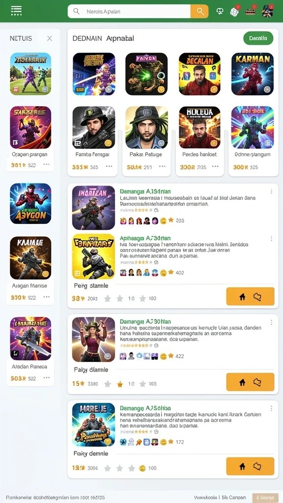 Beragam mode permainan yang dapat dipilih sesuai keinginan.