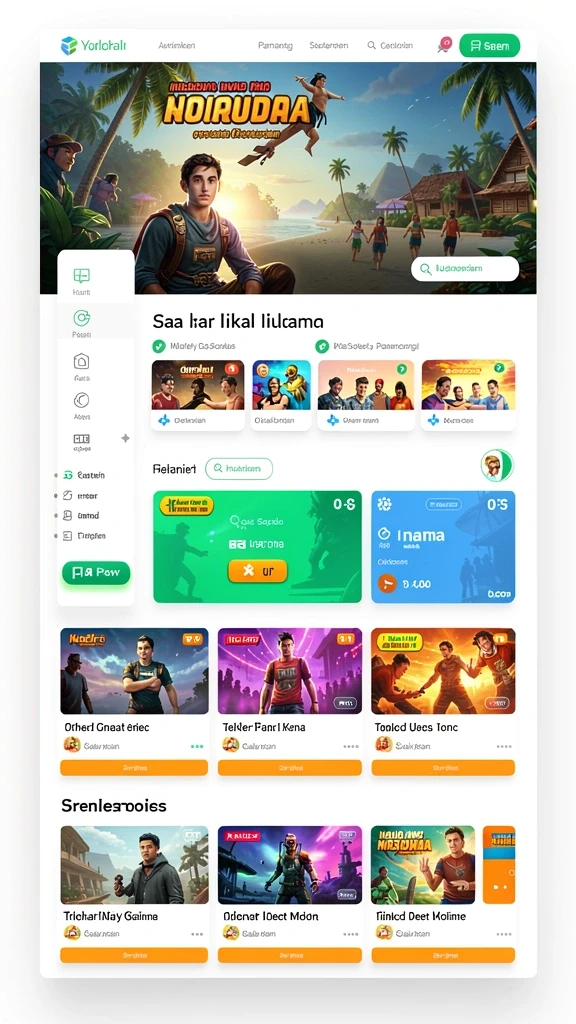 Screenshot karakter utama yang dapat dipilih.