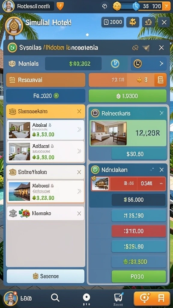 Screenshot menampilkan karakter utama dengan desain yang menarik.