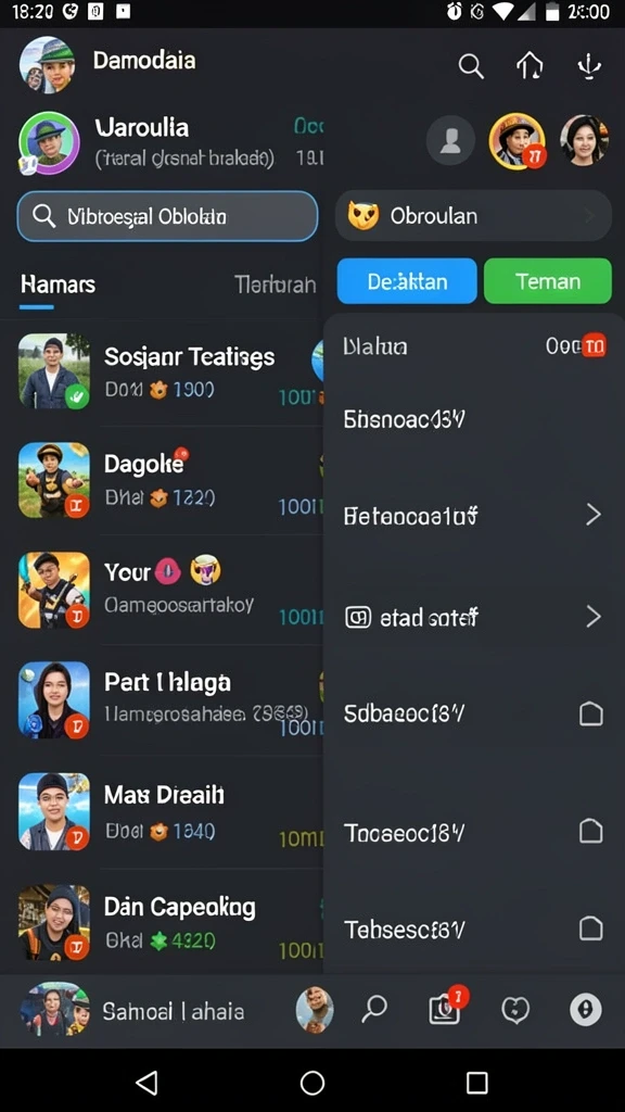 Tampilan awal permainan SLOTSRI dengan antarmuka pengguna yang menarik.