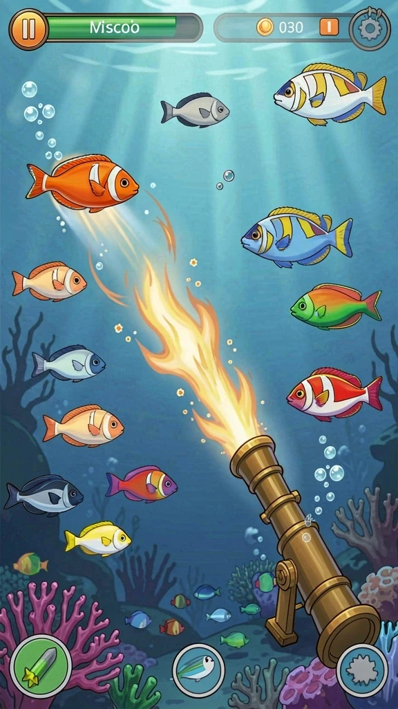 Level 1 yang penuh tantangan dan rintangan menarik.